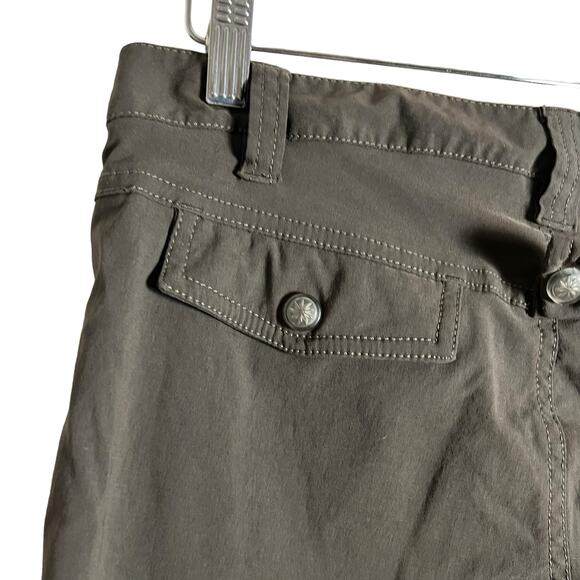 Athleta Dipper Women’s Brown Bermuda Hiking Casual Shorts Size 6 - Picture 8 of 9